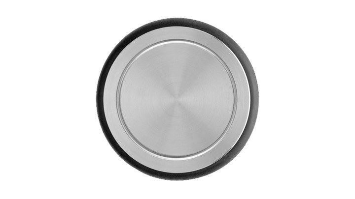 Drücker-Garnitur Türstopper, Edelstahl matt